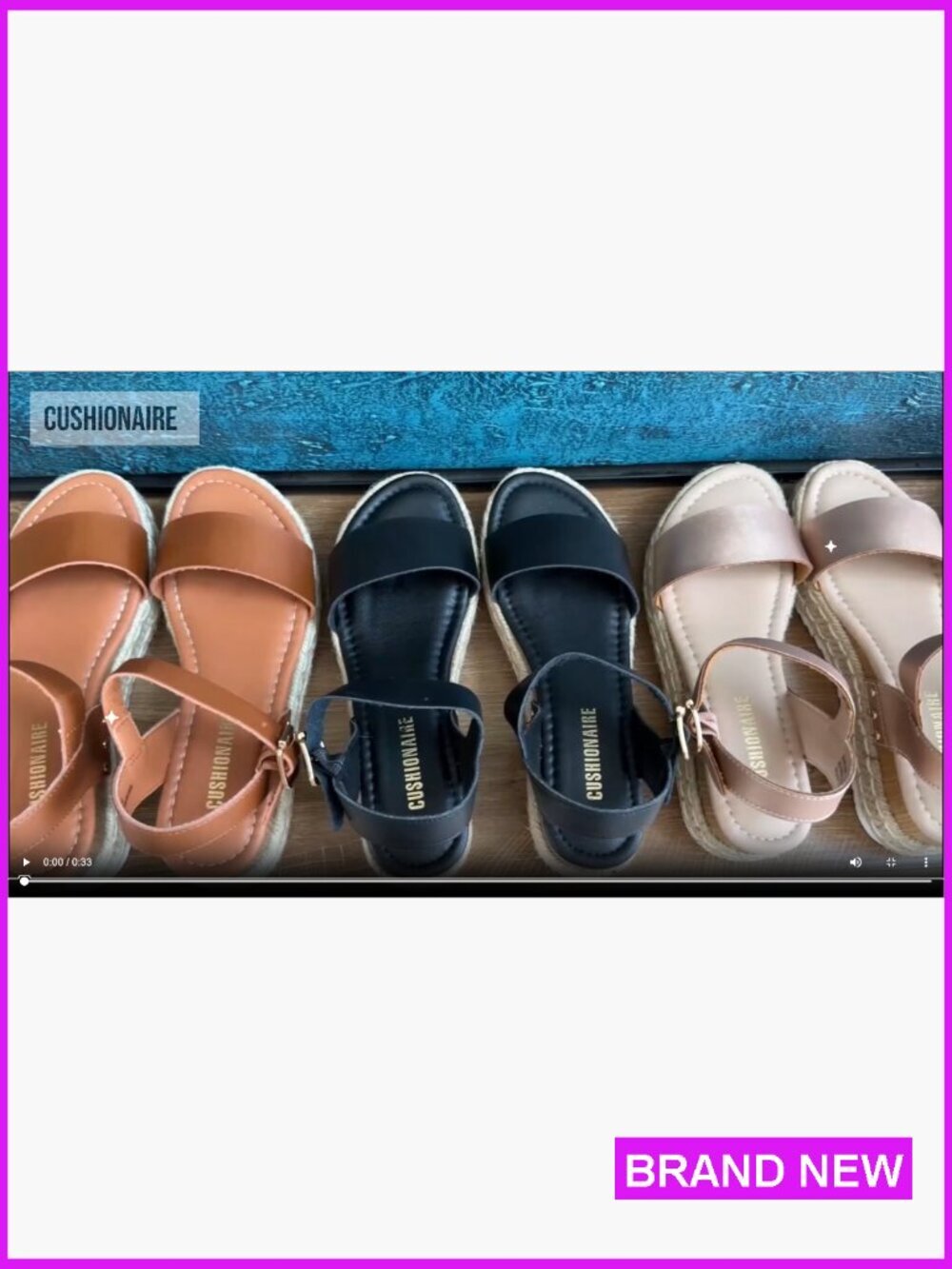 Espadrille Platform Sandals Wedge Heel Adjustable Ankle Strap Memory Foam - Picture 7 of 7
